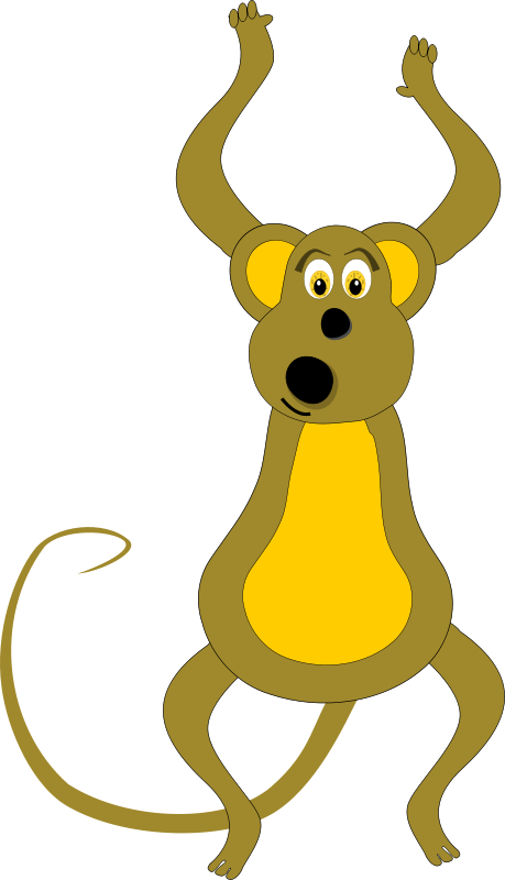 Free Jumping Monkey Clip Art