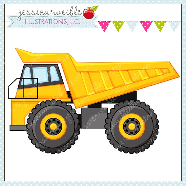 Monster Truck Doodle Digital Clipart - JW Illustrations