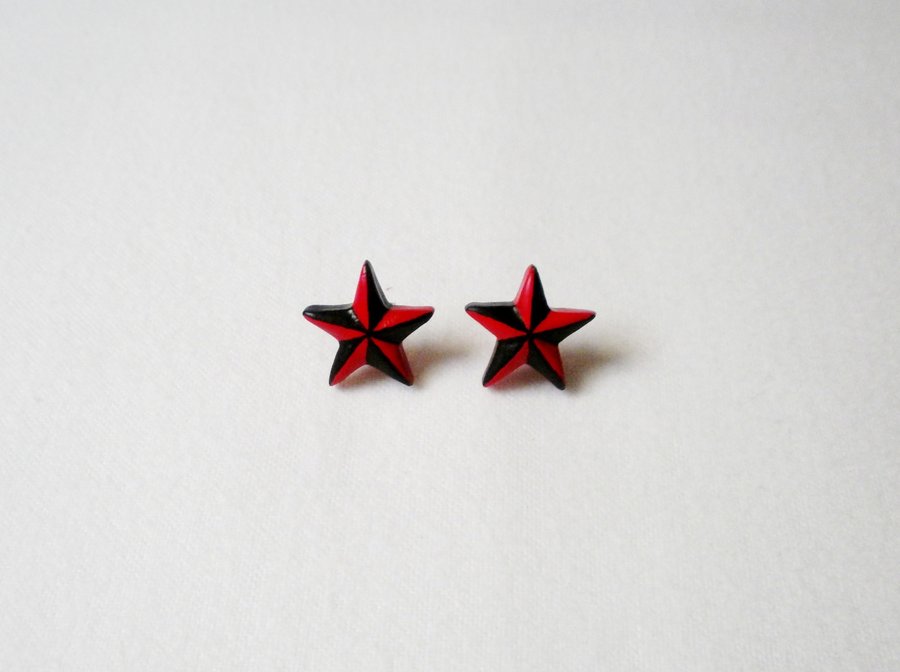 Nautical Star Earrings by PricelessCompanions on deviantART