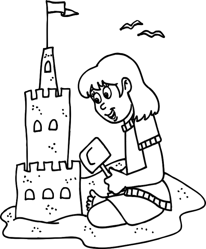 Beach | Free Coloring Pages