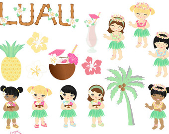 luau clip art – Etsy
