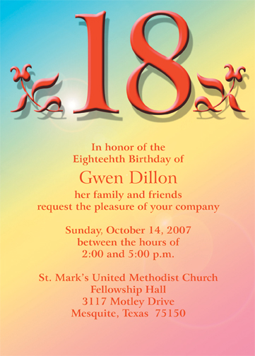 18th Birthday Messages For Friends Happy 18th Birthday Greetings ...