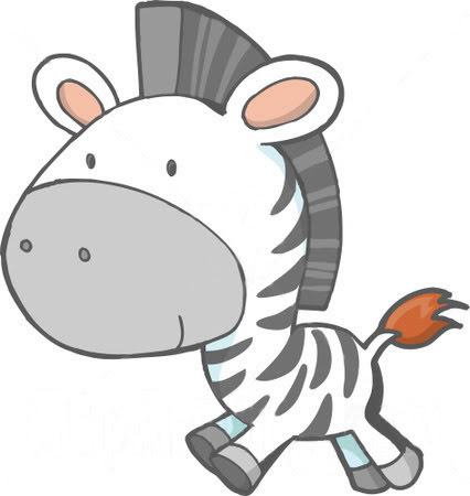 Cute Zebra Clipart - Gallery