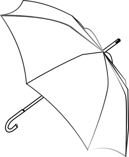 Umbrella Outline Clip Art at Clker.com - vector clip art online ...