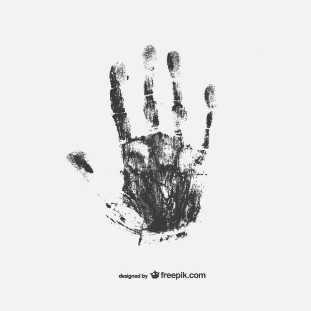 Hand print vector free background Vector | Free Download