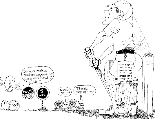 Cricket Cartoon - 1970 Magazine