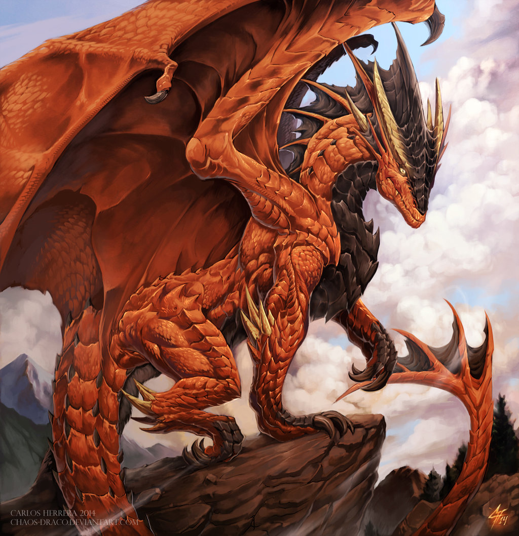 Red dragon by YamiGriffin on DeviantArt