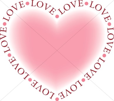Valentine's Day Pink Love Heart | Valentines Day Clipart
