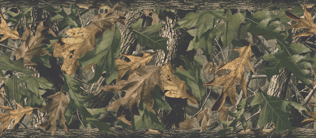 JustBorders.com-Great Outdoors Leaves Wallpaper Border