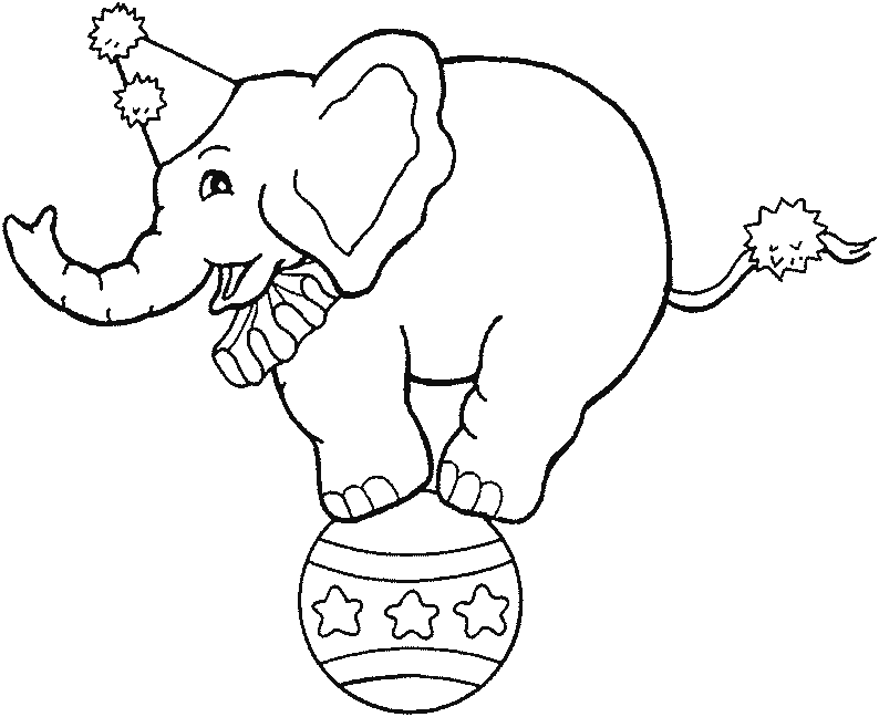 Free coloring pages of elephant ears