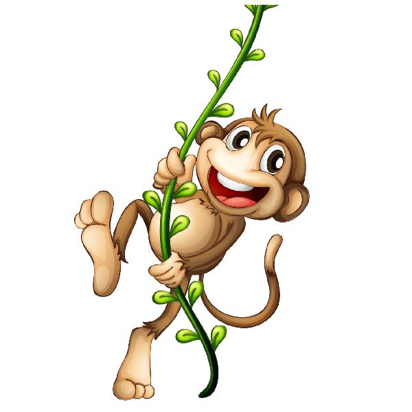 cartoon-monkey-image_6.png (600×600) | Animais | Pinterest