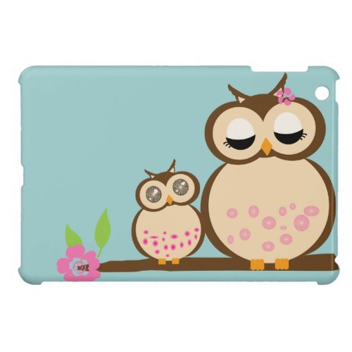 Group of: Cute cartoon mom and baby owl iPad mini cases from ...