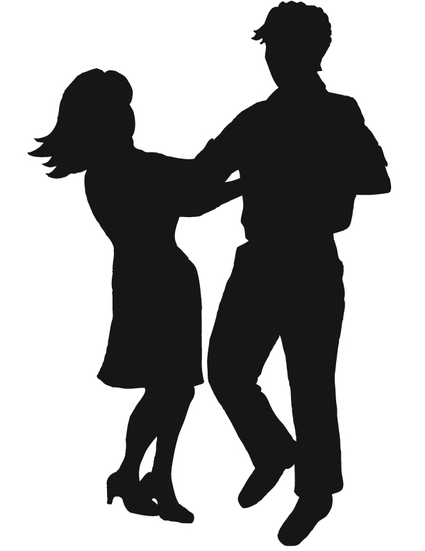 Dancing Couple Silhouette