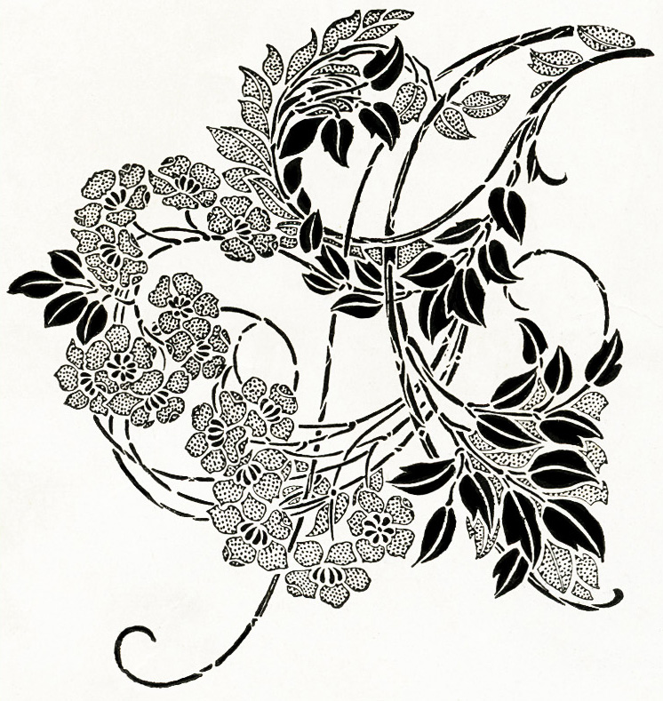Free Digital Image ~ Black and White Ornamental Design 1899 | Old ...