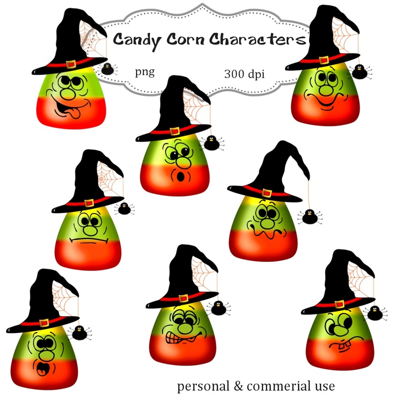 Halloween Candy Corn Clip Art Png Digital Images no 072 - graphic ...