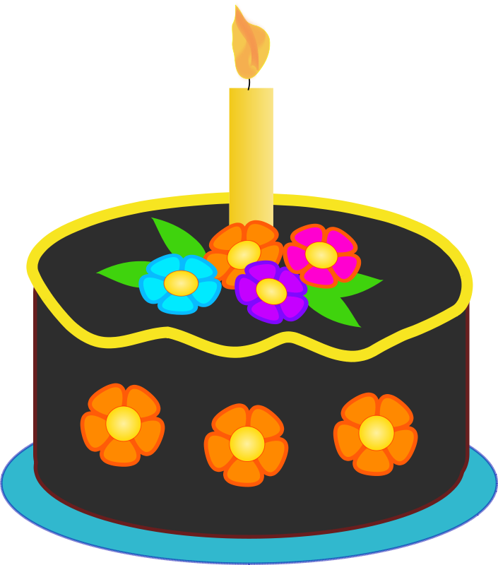 Happy Birthday cake clip art Photo and Vector | Wallpapers for ...