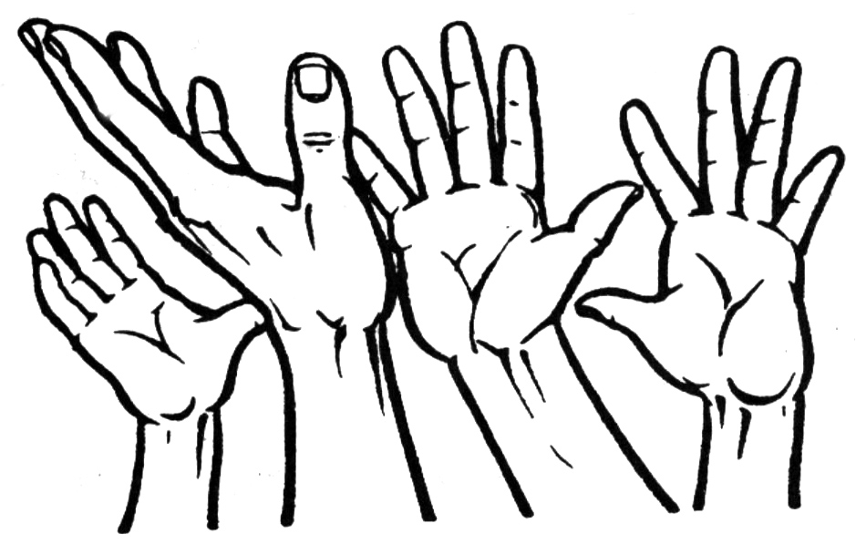 Hand Clip Art Outline Holding Hands | Clipart Panda - Free Clipart ...