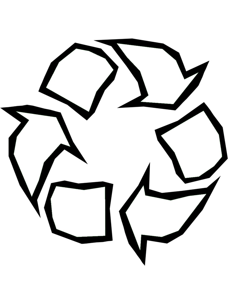 Recycle Symbol Coloring Page