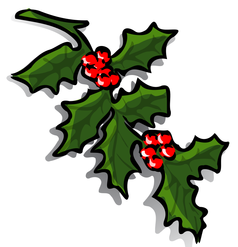 Christmas Holly Clip Art Borders