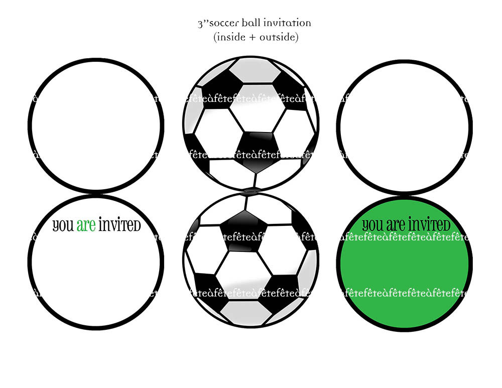 Popular items for soccer ball invite on Etsy