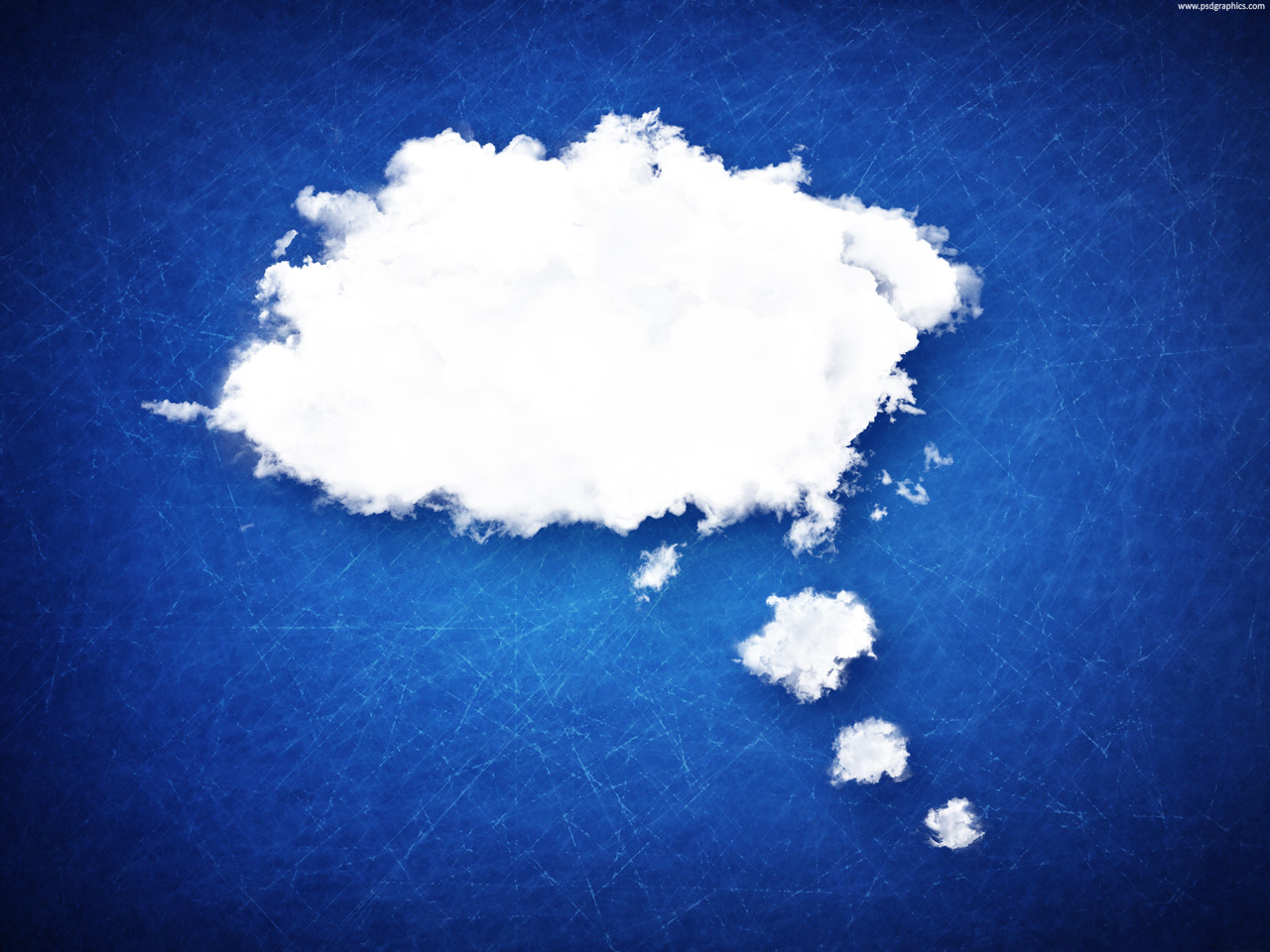 Bubble cloud background | PSDGraphics