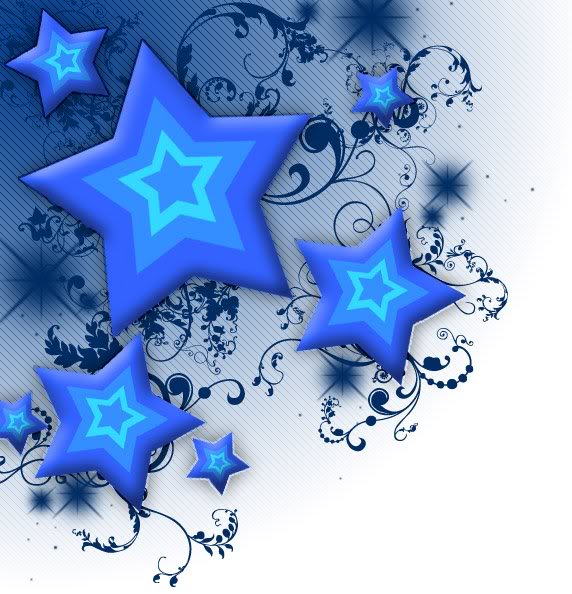 blue stars graphics and comments
