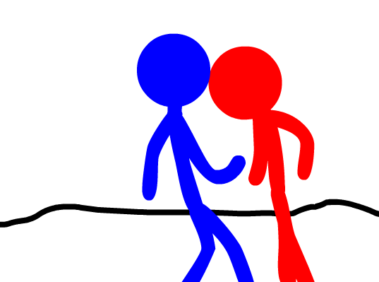 Red Stickman punches Blue Stickman Animation :D by AxxelTheWolf on ...