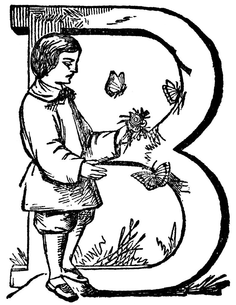 B, Letter | ClipArt ETC