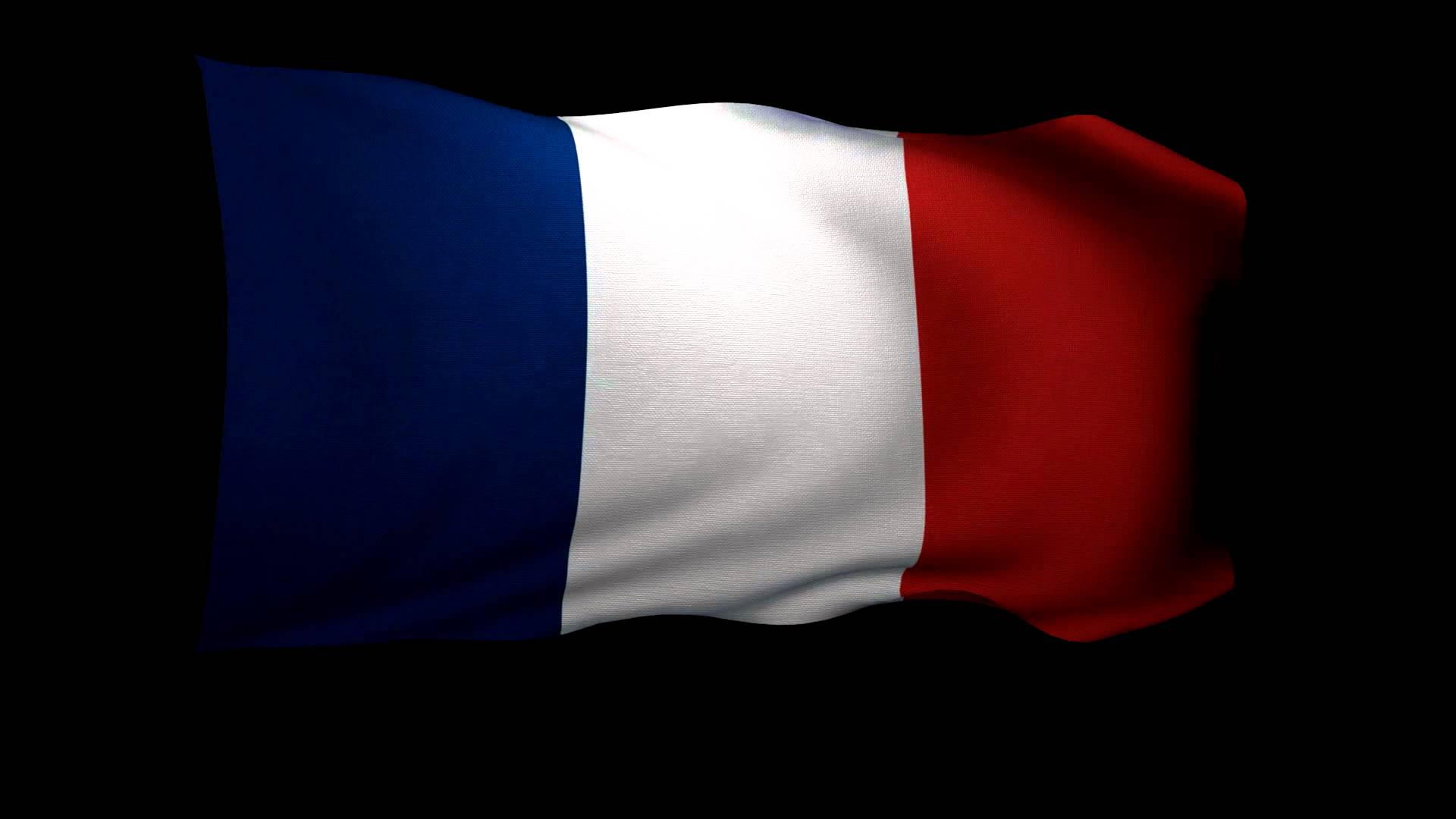3D Rendering of the flag of France waving in the wind. - YouTube