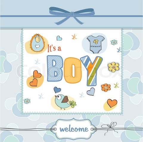 Baby Boy Shower Card - Childrens Toy