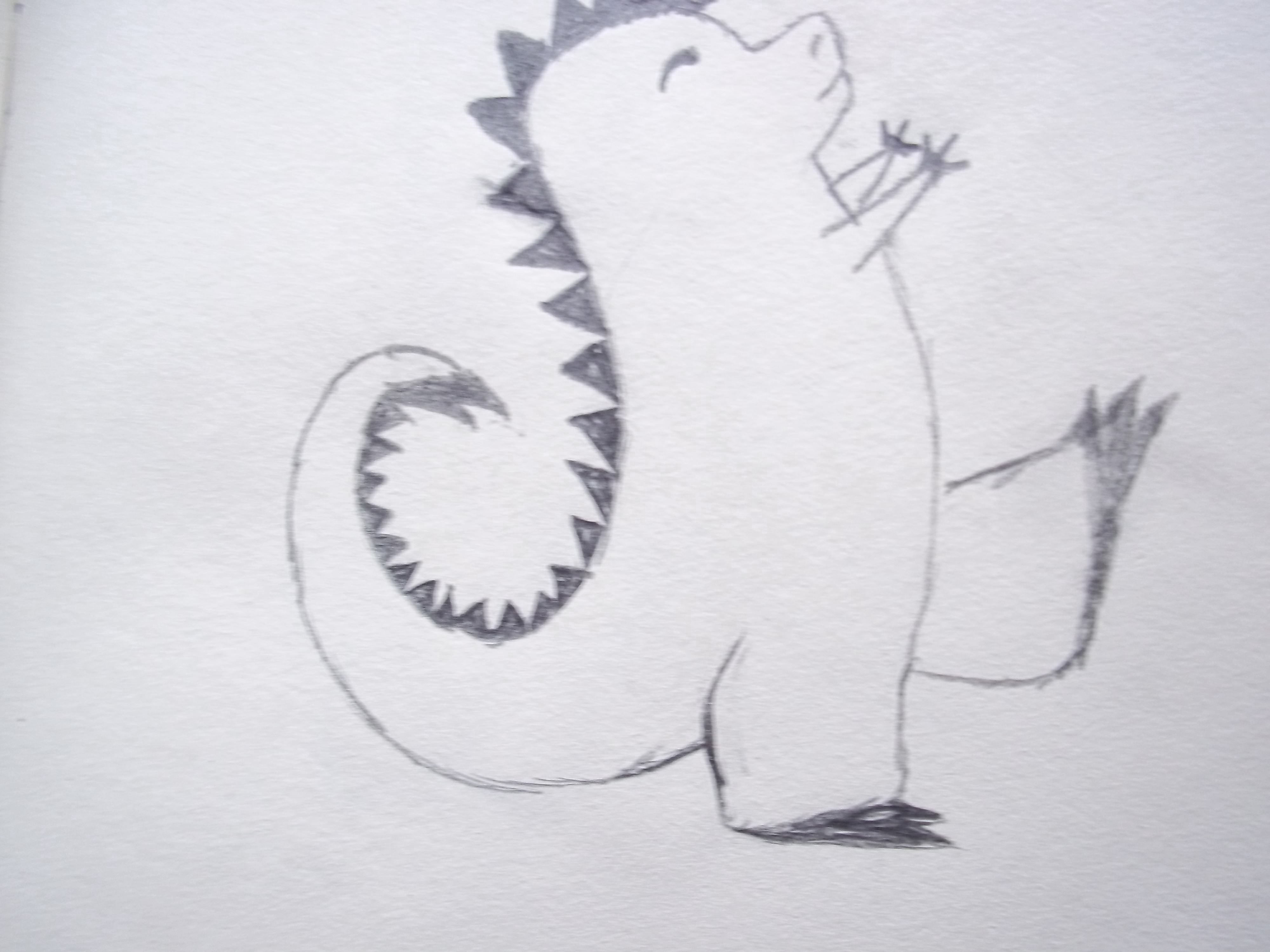 Cute Dinosaur Drawing - Mischa © 2015 - May 2, 2011