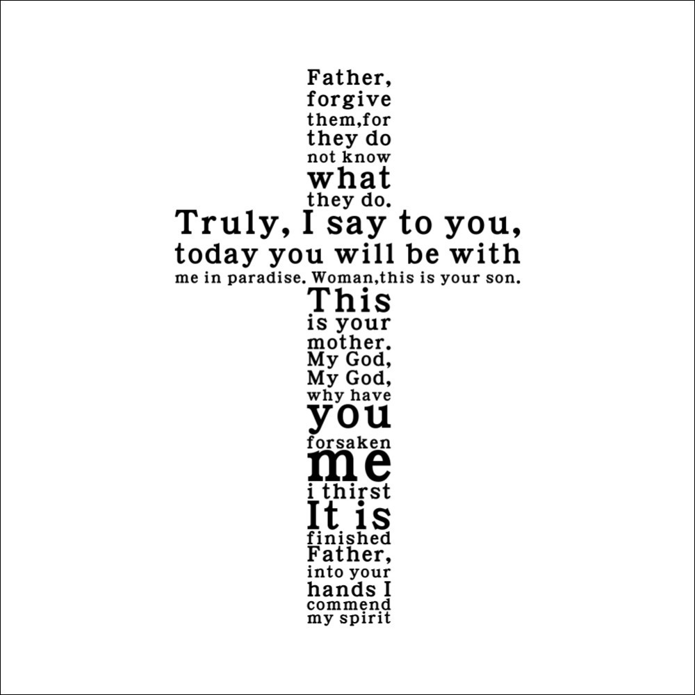 GOD Vinyl Quote Wall Decal Sticker Christian Religious Cross Wall ...