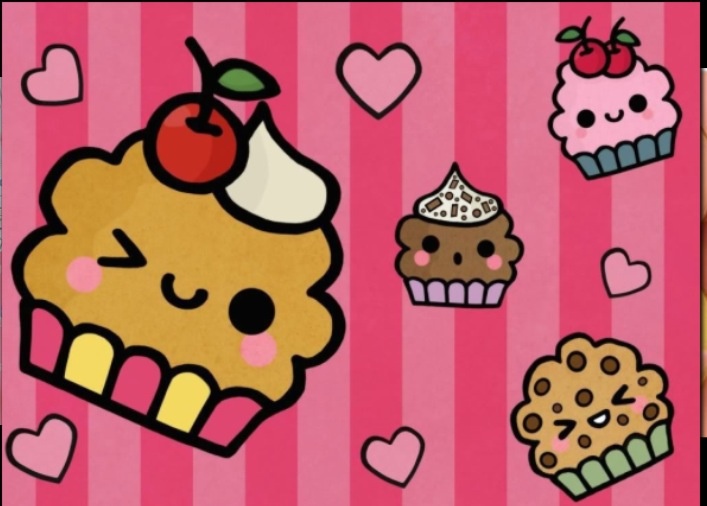 Cartoon cupcakes | Kynzee's stuff | Pinterest