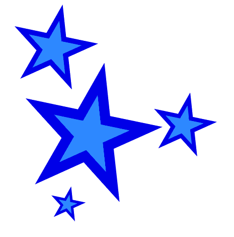 blue stars graphics and comments
