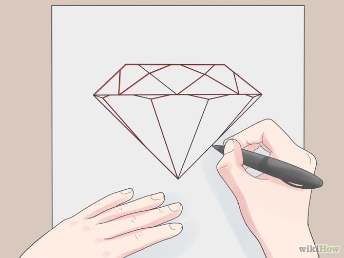 How to Draw a Diamond: 10 Steps (with Pictures) - wikiHow