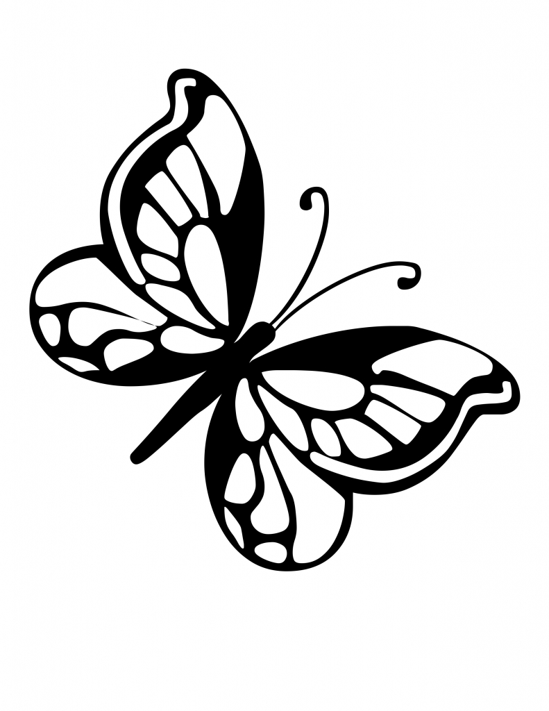 Butterflies Drawings For Kids - Gallery