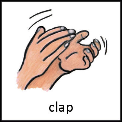 Clap PECS Card