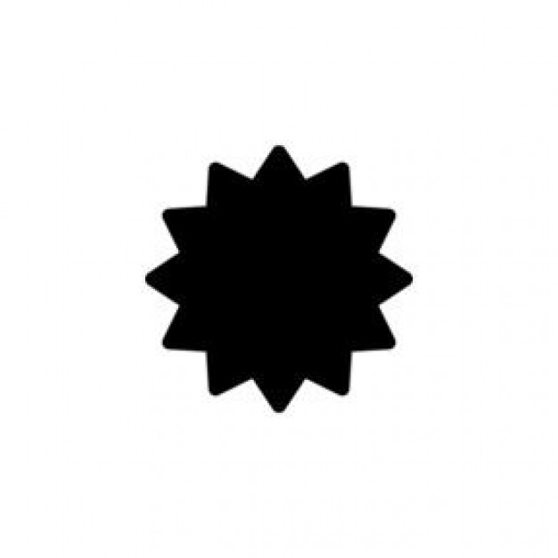 Black starburst Icons | Free Download