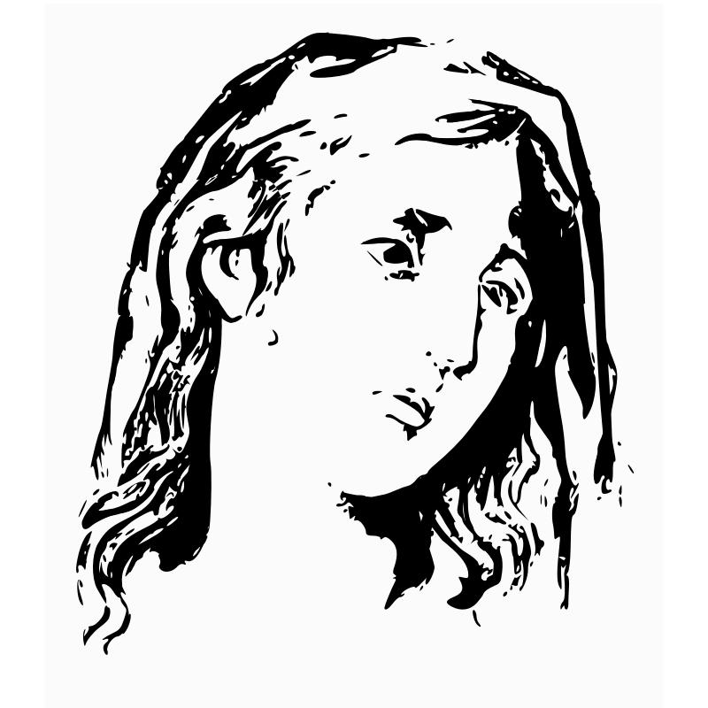 Clipart - Face expression woman