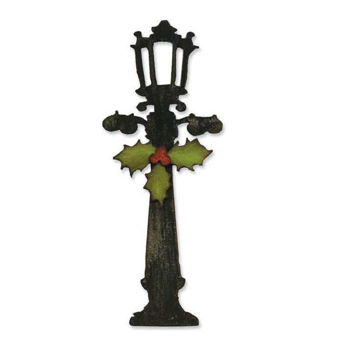 74 657469 Sizzix Tim Holtz Alterations Lamp Post and Holly Die ...