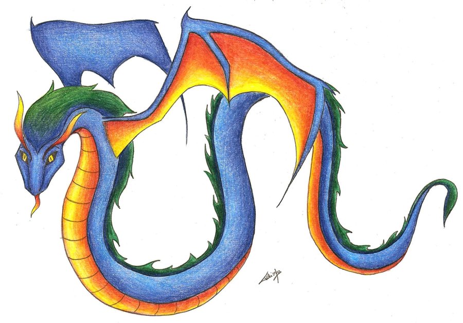 Gift: Snake Dragon by Tolina on deviantART