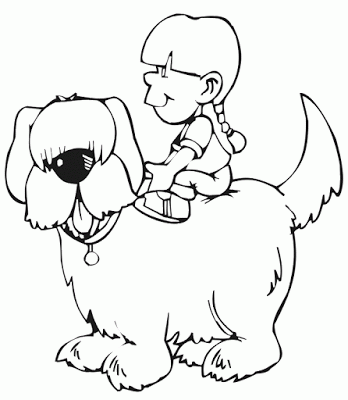 transmissionpress: Beautiful Dog Coloring Pages with Childern