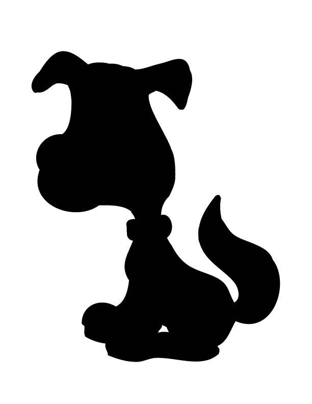 puppy silhouette | Inspiration for Jayda's room | Pinterest