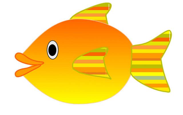 Orange Fish Clip Art