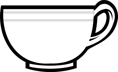 Cup Clipart Black And White | Clipart Panda - Free Clipart Images
