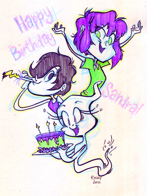 Happy Belated Birthday, Sandra By *Rocky-O On DeviantART - Cliparts.co