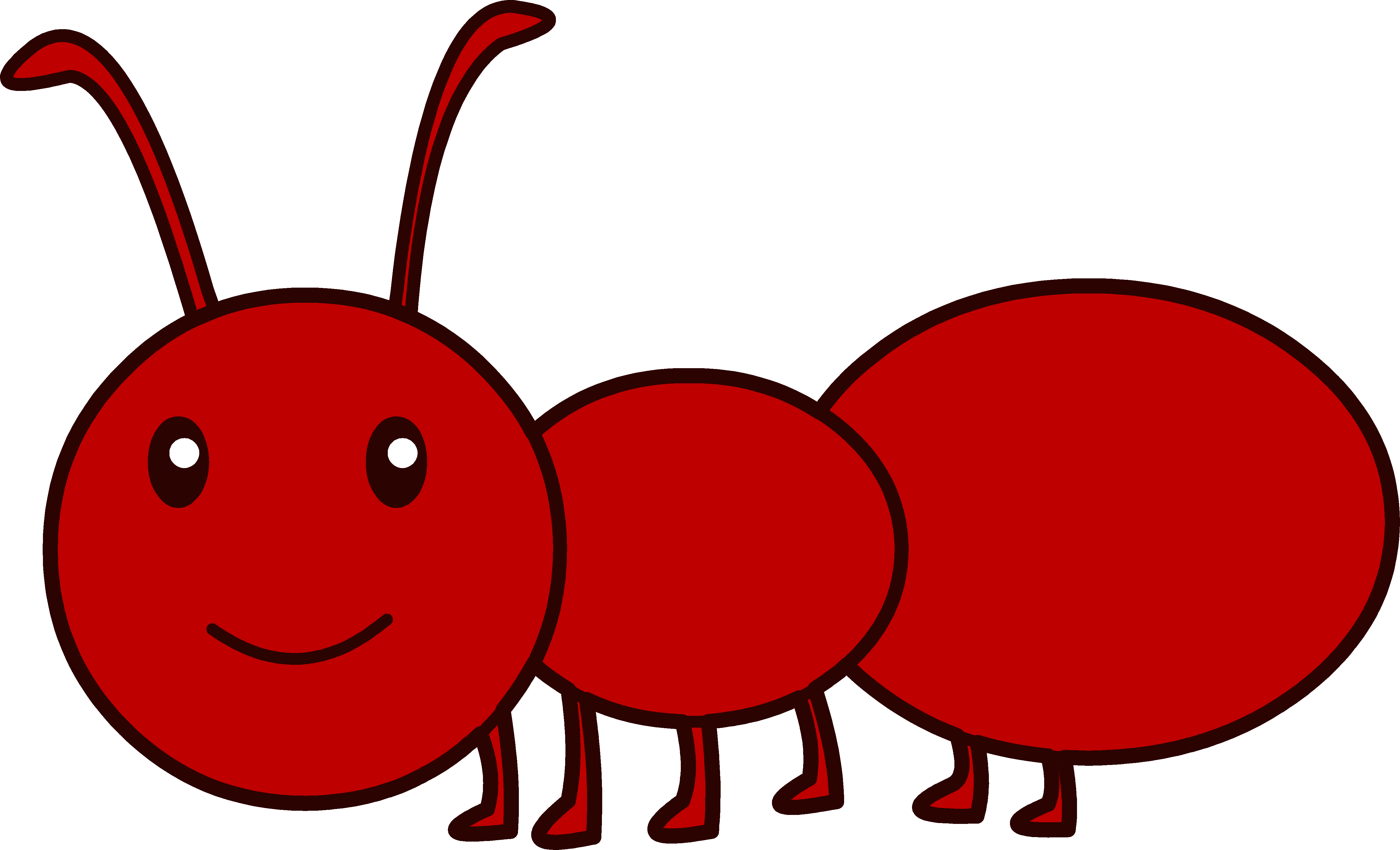 Cute Red Ant Clipart - Free Clip Art