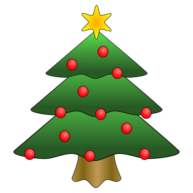 Clipart - Christmas tree