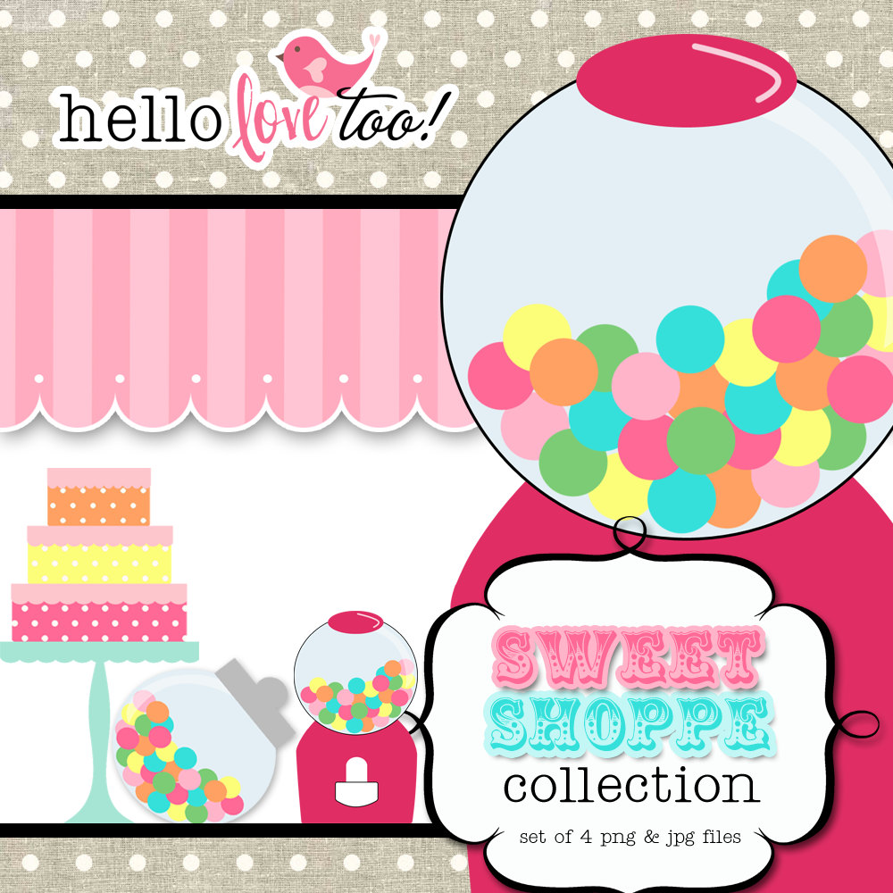 Gumball Machine Clipart Cake Ideas and Designs