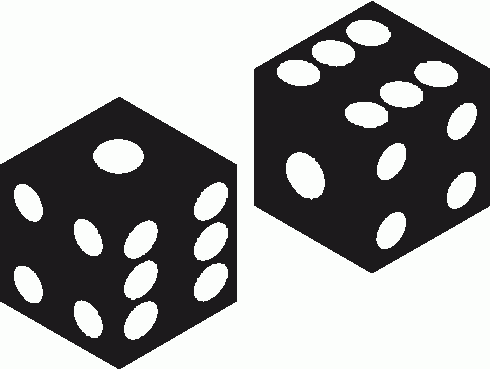 Black And White Dice Clipart | Clipart Panda - Free Clipart Images